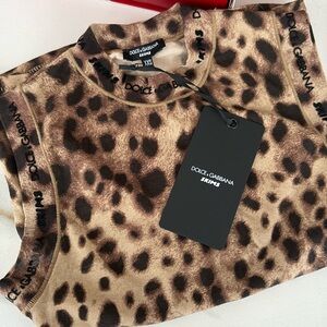 Skims x Dolce & Gabbana Leopard Print Sleeveless Top